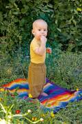 Strickset Decke Lang Yarns BABY COTTON COLOR mit...