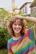 Strickset Kurzarmpullover Lang Yarns LINELLO mit Anleitung in garnwelt-Box S