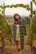 Knitting set Scarf  with knitting instructions in garnwelt box in size ca 32 x 188 cm