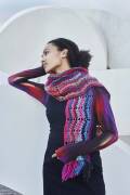 Strickanleitung Scarf crocheted lenght-wise WAD-011-37...