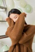 Strickset Pullover Top Down Lang Yarns LACE GITTE mit Anleitung in garnwelt-Box S