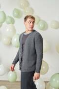 Strickset Jacke Lang Yarns LAMBSWOOL ADAM mit Anleitung in garnwelt-Box