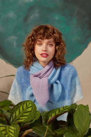 Strickset Schal Lang Yarns MOHAIR  MARIBEL mit Anleitung in garnwelt-Box