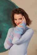 Strickset Stulpen Lang Yarns MOHAIR  SANNA mit Anleitung in garnwelt-Box ca 35 x 20 cm