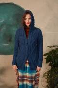 Strickset Jacke mit Kapuze Lang Yarns YAK DANIELA mit Anleitung in garnwelt-Box S-M