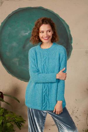 Strickset Pullover Lang Yarns ENYA FRANCES mit Anleitung in garnwelt-Box S-M