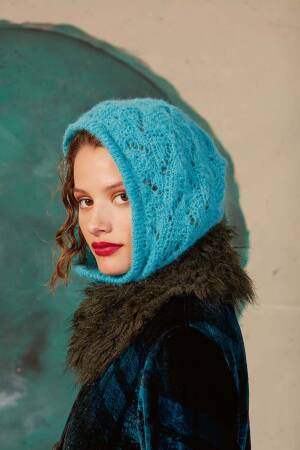 Knitting set Lacy hood SURI ALPACA with knitting instructions in garnwelt box