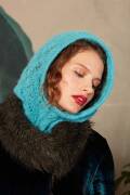 Knitting set Lacy hood SURI ALPACA with knitting instructions in garnwelt box