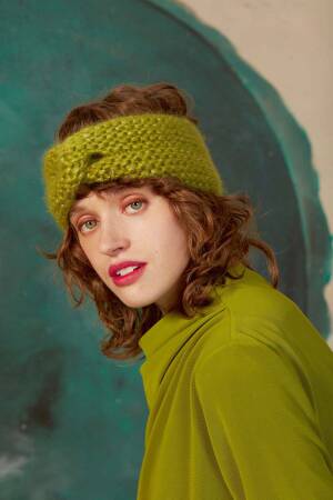 Knitting set Headband DELIZIA with knitting instructions in garnwelt box