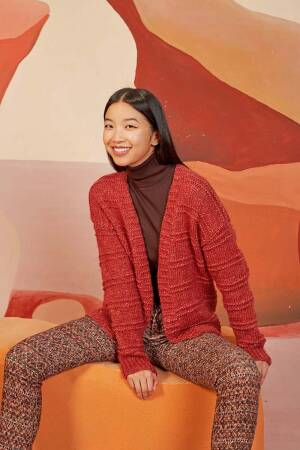Strickset Jacke Lang Yarns YOKO DENISE mit Anleitung in garnwelt-Box S