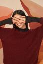 Knitting set Top down sweater ENYA with knitting instructions in garnwelt box