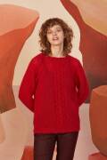 Knitting set Top down sweater MOHAIR LUXE with knitting instructions in garnwelt box