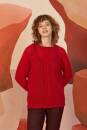 Knitting set Top down sweater MOHAIR LUXE with knitting instructions in garnwelt box