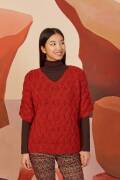 Strickset Pullover Lang Yarns ALPACA SOXX PLY ROSA mit Anleitung in garnwelt-Box S-M