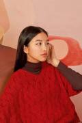 Strickset Pullover Lang Yarns ALPACA SOXX PLY ROSA mit Anleitung in garnwelt-Box S-M