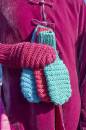 Knitting set Mittens GLORY with knitting instructions in garnwelt box in size DG
