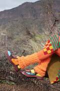 Strickset Leg warmers WAD WOOLADDICTS HONOR SMALL STONES mit Anleitung in garnwelt-Box
