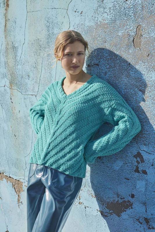 Strickset Sweater GLORY mit Anleitung in garnwelt-Box in Gre S-M