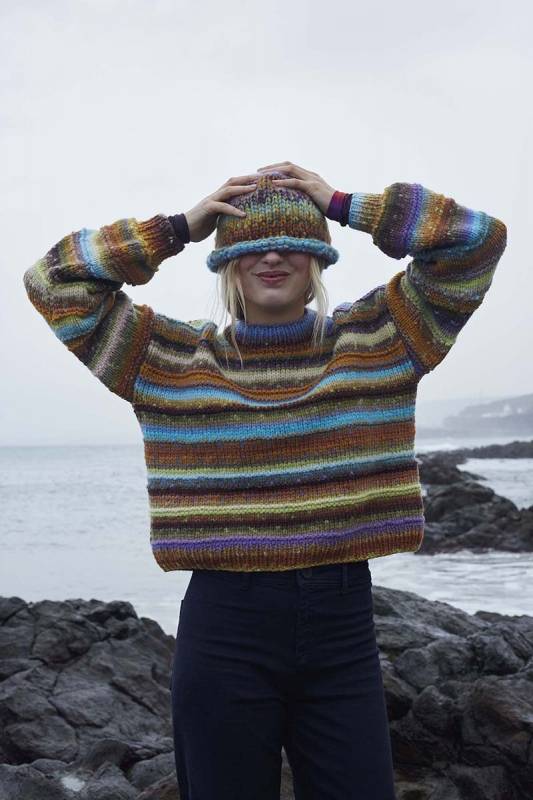 Strickset Sweater MYSTERY mit Anleitung in garnwelt-Box in Gre S