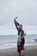 Strickset Scarf with hood WAD WOOLADDICTS MYSTERY BE A RAINBOW mit Anleitung in garnwelt-Box DG
