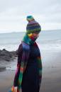 Knitting set Scarf with hood MYSTERY with knitting instructions in garnwelt box in size DG