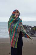 Strickset Plaid WAD WOOLADDICTS MYSTERY CHOOSE TO SHINE mit Anleitung in garnwelt-Box ca 88 x 120 cm