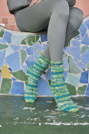 Strickset Spiralsocken Lang Yarns Move TOE TO TOE mit Anleitung in garnwelt-Box S