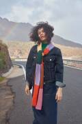 Knitting set Scarf POSEIDON with knitting instructions in...
