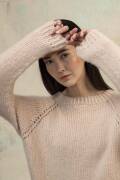 Strickset Pullover Top Down Lang Yarns Cashmere Light FABIENNE mit Anleitung in garnwelt-Box S