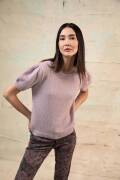 Strickset Kurzarmpullover Lang Yarns Cashmere Lace  Cashmere Dreams INA mit Anleitung in garnwelt-Box S
