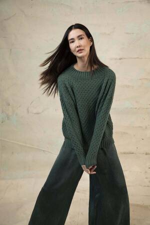 Strickset Pullover Lang Yarns Cashmere Premium SYBELL mit Anleitung in garnwelt-Box S