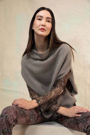 Knitting set Slipover Top Down CASHMERE PREMIUM with knitting instructions in garnwelt box in size S-M
