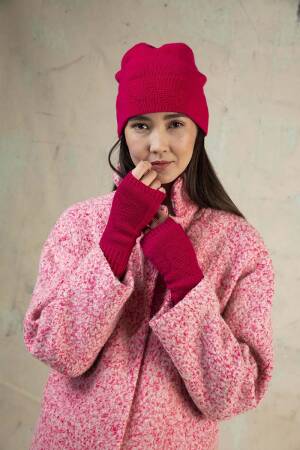 Knitting set Wrist warmers CASHMERE LACE with knitting instructions in garnwelt box in size ca 18 x 21 cm