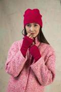 Knitting set Wrist warmers CASHMERE LACE with knitting instructions in garnwelt box in size ca 18 x 21 cm