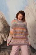 Strickset Weiter Pullover Lang YarnsOrion NORA mit Anleitung in garnwelt-Box