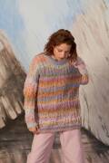 Strickset Weiter Pullover Lang YarnsOrion NORA mit Anleitung in garnwelt-Box one size