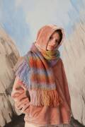 Knitting set Scarf ORION with knitting instructions in garnwelt box in size ca 35 x 179 cm