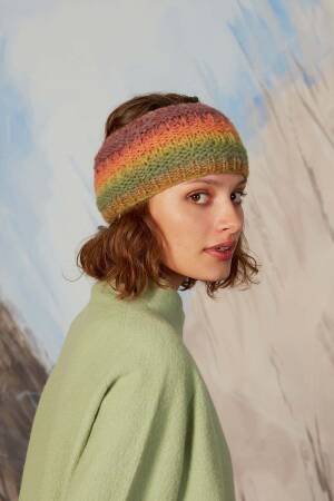 Knitting set Headband ORION with knitting instructions in garnwelt box