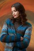 Strickset Jacke Lang Yarns Cloud Tweed DINA mit Anleitung in garnwelt-Box S-M