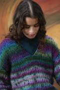 Strickset Kurzer Pullover Lang Yarns Cloud Tweed ANNA mit Anleitung in garnwelt-Box