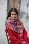 Knitting set Triangular shawl CLOUD TWEED with knitting...