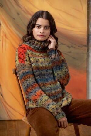 Knitting set Sweater  with knitting instructions in garnwelt box