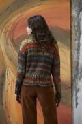 Strickset Pullover Lang Yarns Cloud Tweed KYRA mit Anleitung in garnwelt-Box S