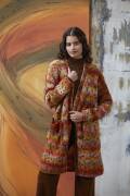 Strickset Lange Jacke Lang Yarns Cloud Tweed GABY mit Anleitung in garnwelt-Box S-M