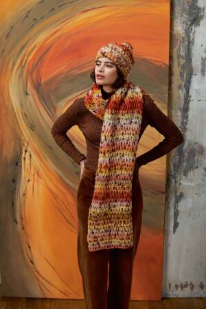 Strickset Mütze Lang Yarns Cloud Tweed WENDY mit Anleitung in garnwelt-Box