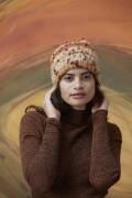 Strickset Mütze Lang Yarns Cloud Tweed WENDY mit Anleitung in garnwelt-Box DG