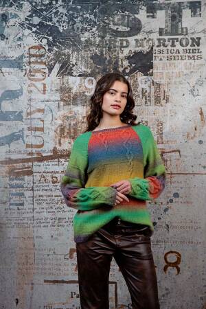 Strickset Pullover Lang YarnsLovis AGNES mit Anleitung in garnwelt-Box S-M