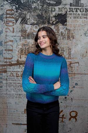Strickset Pullover Lang YarnsLovis SAMIRA mit Anleitung in garnwelt-Box S