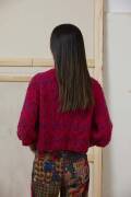 Strickset Raglanpullover Lang YarnsPhoenix Tweed ANOUK mit Anleitung in garnwelt-Box S-M