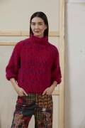 Strickset Raglanpullover Lang YarnsPhoenix Tweed ANOUK mit Anleitung in garnwelt-Box S-M